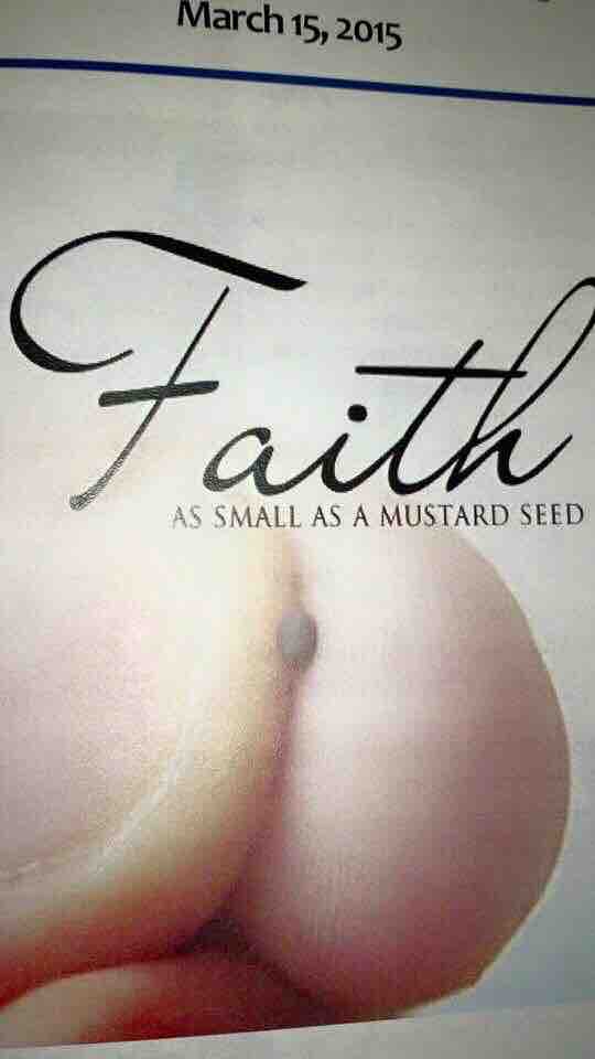 Faith, as small as a mustard seed...