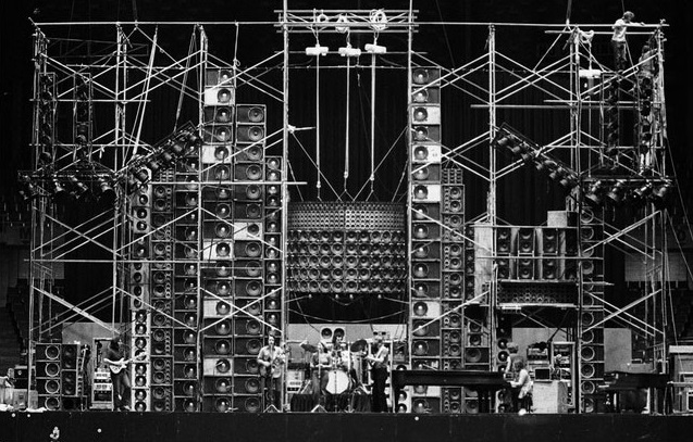 41 years ago, the Grateful Dead debuted "The Wall of Sound," which consisted of 26,400 watts of continuous power weighing in at 75 tons.