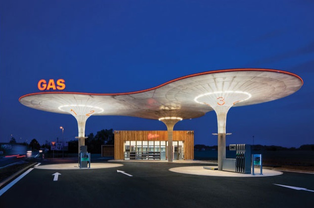 A Gas Station in Slovakia.