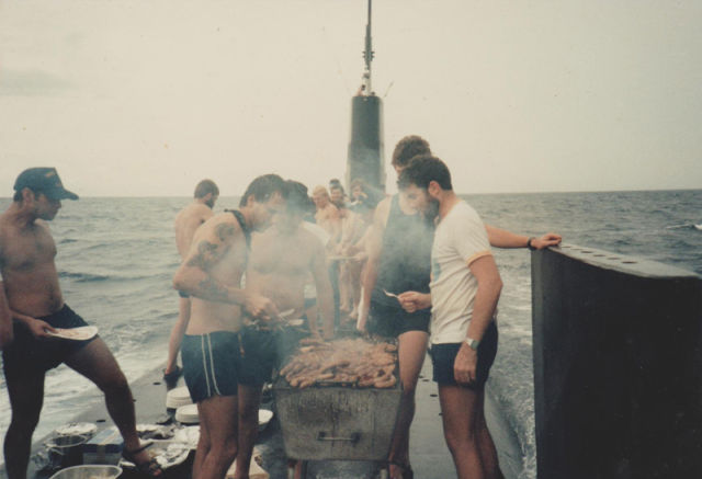 grilling on a submarine