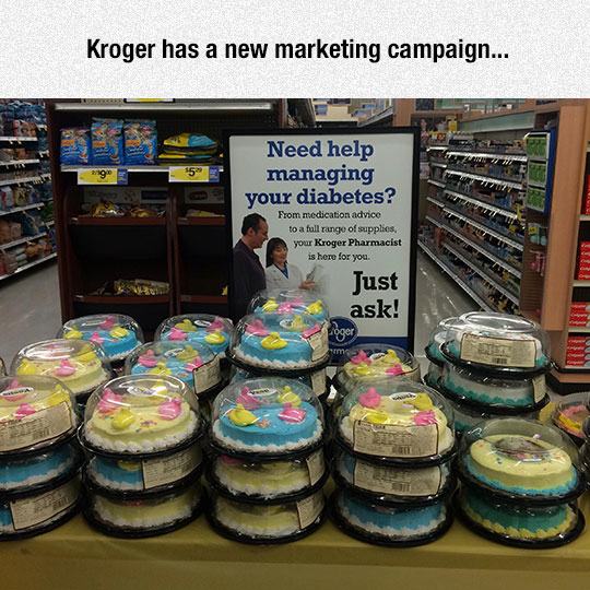 kroger meme - Kroger has a new marketing campaign... Need help managing your diabetes? From medication advice to a full range of supplies. your Kroger Pharmacist is here for you. Just ask! roger