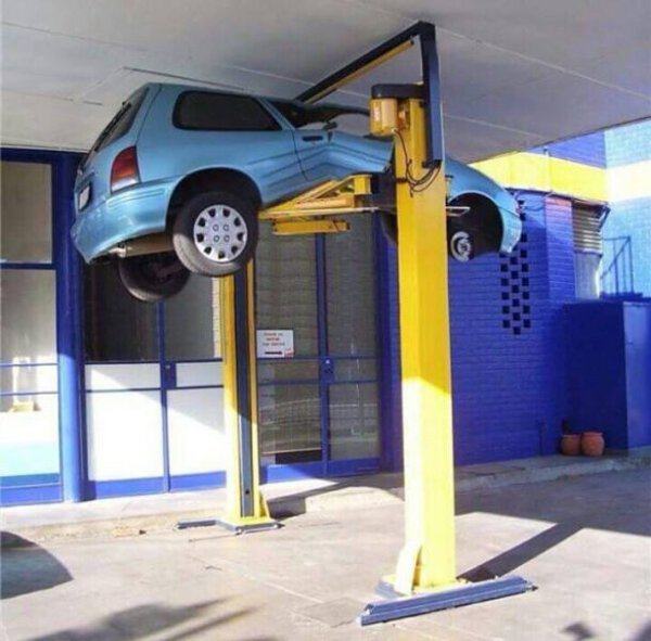 car lift fail