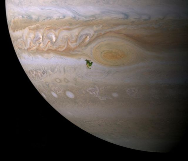 What North America would look like on Jupiter.