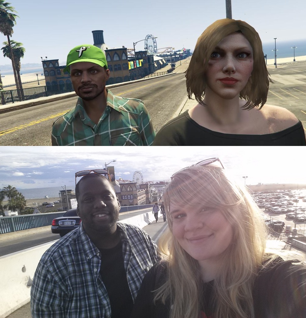 Two people who met and were best friends on GTA, recently met in real life.