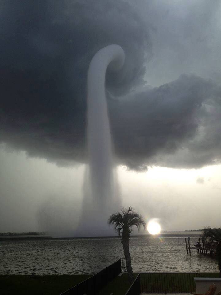 Water spout in Tampa bay Florida