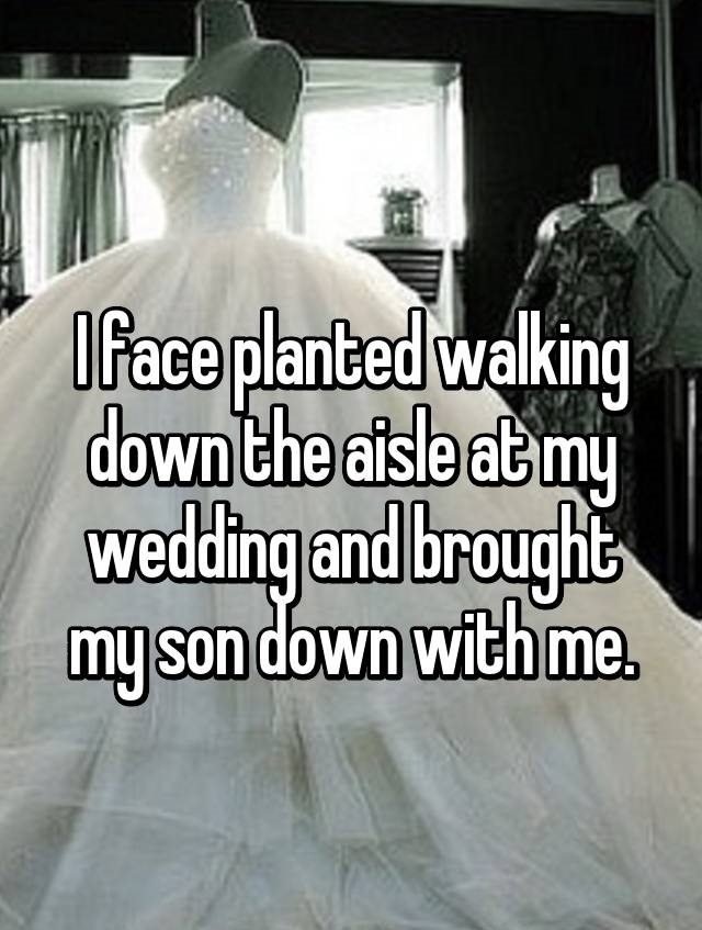 Awkward Wedding Day Confessions