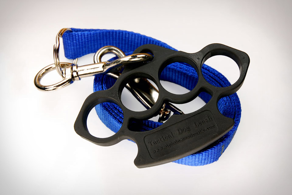 Tactical Dog Leash - Brass knuckles meet pet care in the Tactical Dog Leash. 25 Dollars