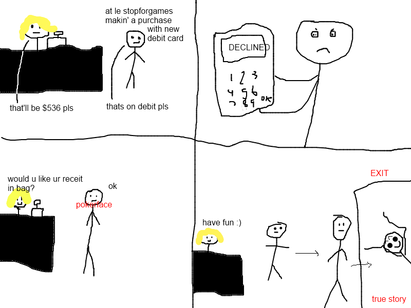 unlegit ragecomic someone should steal it and put proper rage faces in it for me
too lazy to do it meself