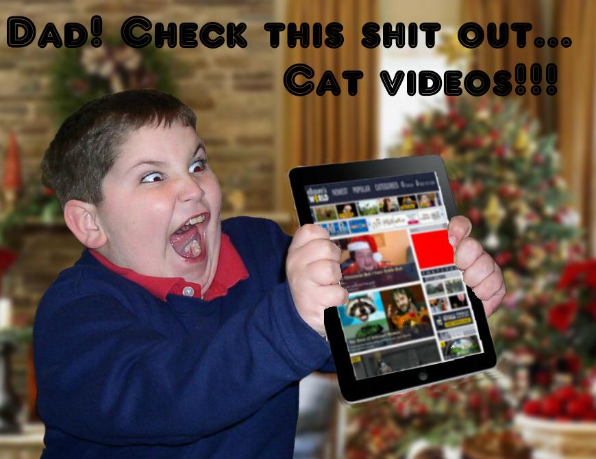 Christmas Photoshop Entry: eBaum's Cat Movies - mobile