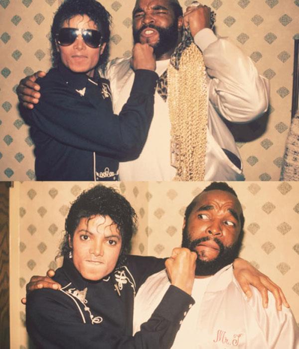 Michael Jackson and Mr. T