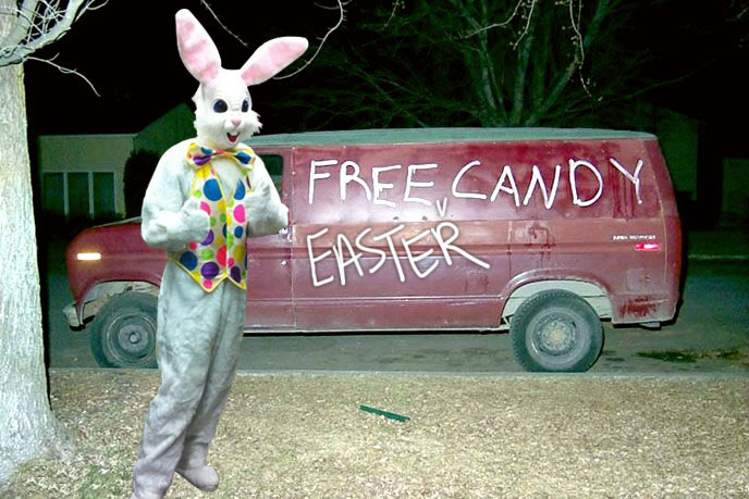 Hop into my van!