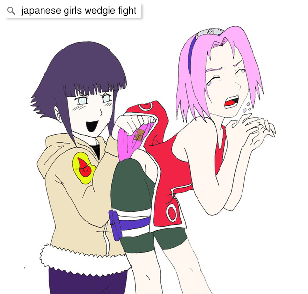 clothing - a japanese girls wedgie fight