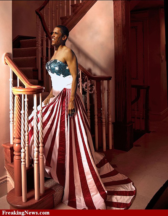 Nothing like a WTF Obama ball gown
