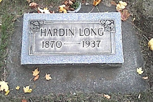 grave funny - Hardin Long | 1870 1937