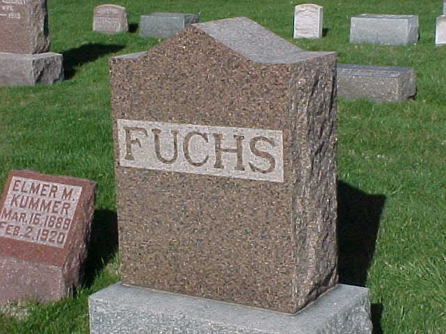 funny tombstones names - Te Fuchs Elmer M. Kummer Marie 1889 Feb.22920
