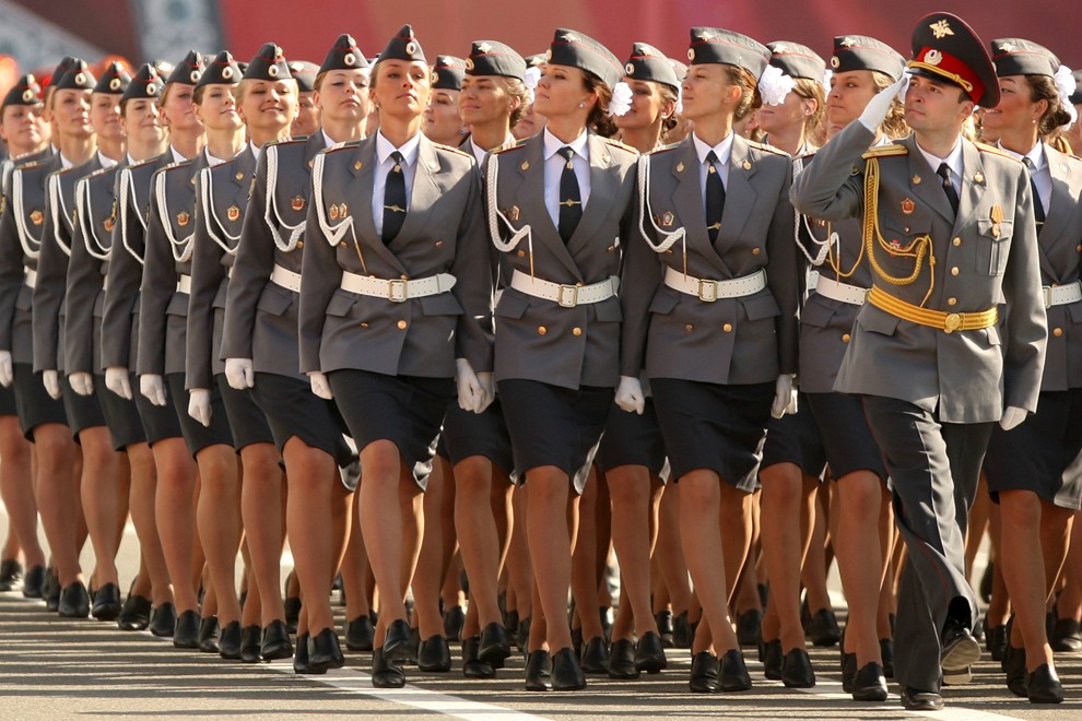 Russian female police cadets