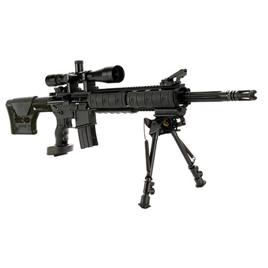 DPMS Panther Mini SASS Semi Automatic Rifle .223 Remington5.56x45mm NATO 18" Stainless Steel Fluted Heavy Barrel 30 Rounds Black Magpul PRS Buttstock