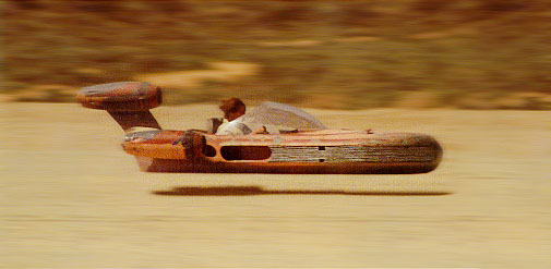 Lukes x-34 land speeder from Star Wars