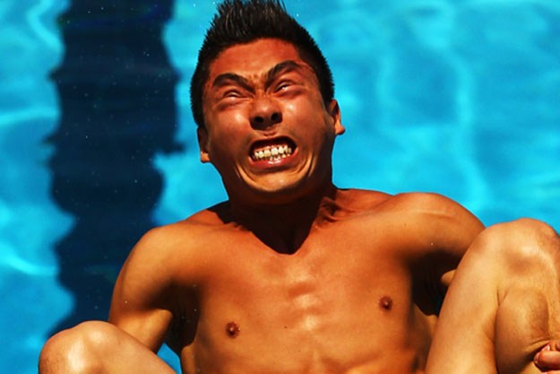 swimmers face