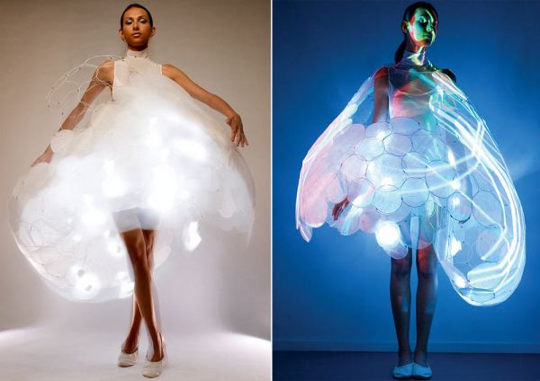 a mood dress...changes color to your mood like those rings....what was white and blue again?