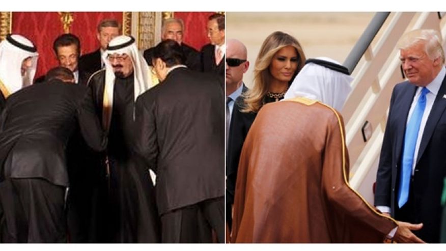 Hint: It's not the one bowing.