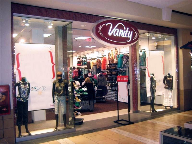 front of clothing stores - Vanity Ottoms