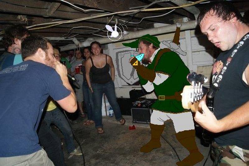 Link joins hardcore band, Folly, on back-up Ocarina