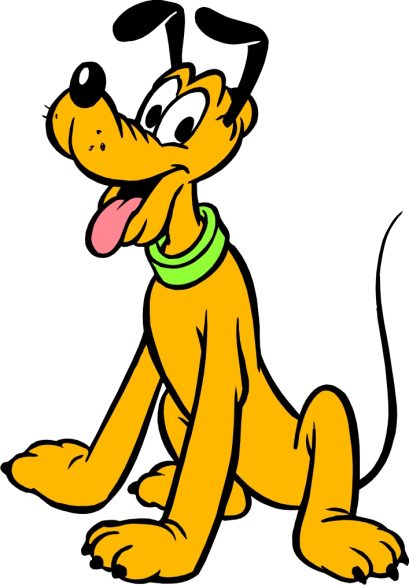PLUTO!! Possibly the most famous animated cartoon character in film history