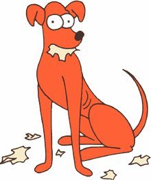 Santas Little Helper!! A charming, but poorly trained Greyhound from The Simpsons
