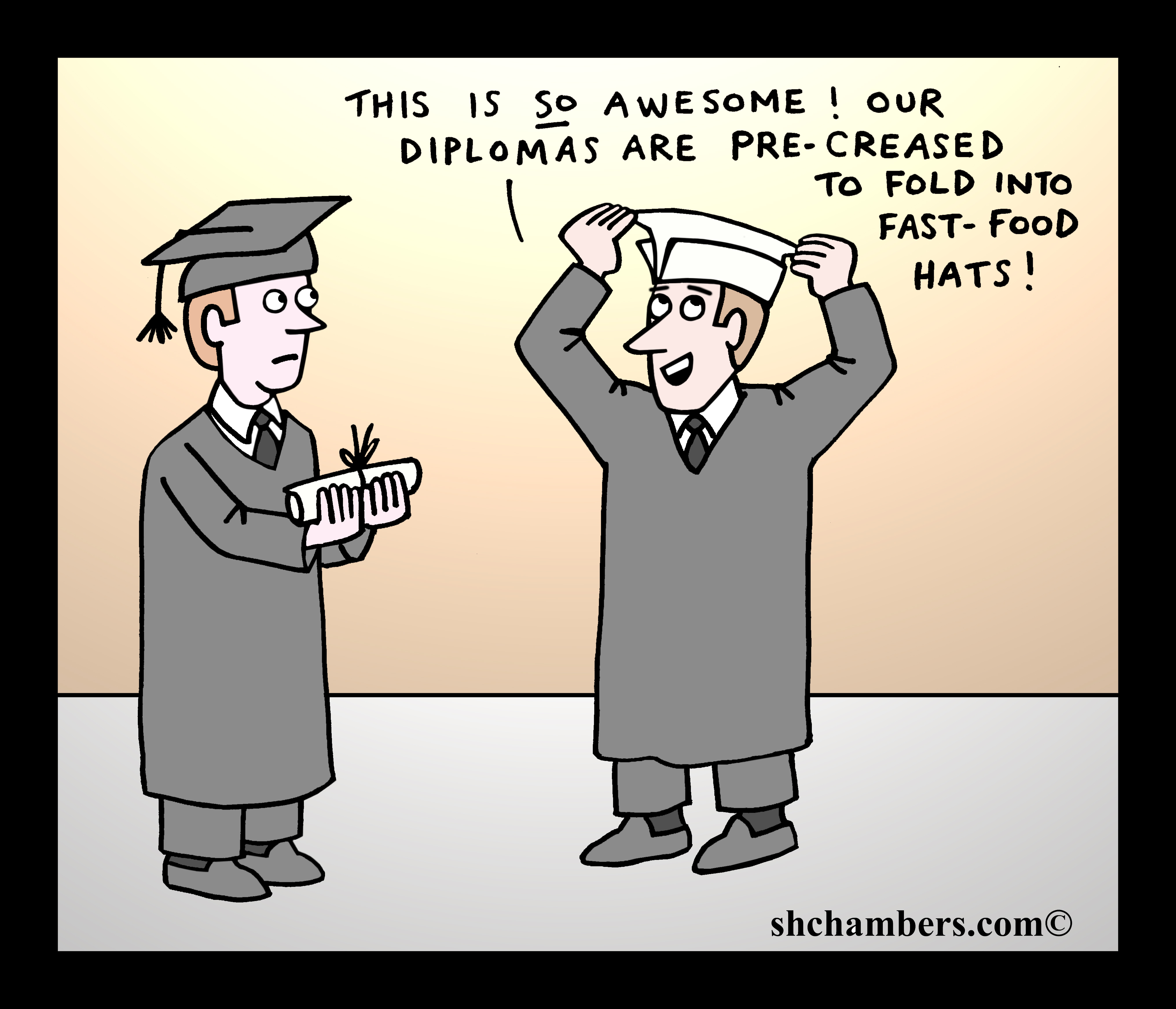 diploma, hat