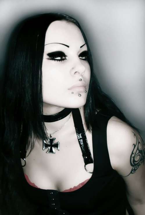 sexy goth lady face