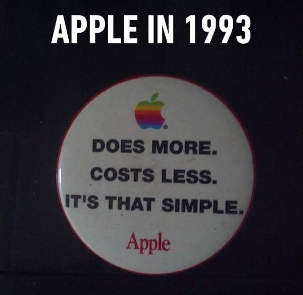 blockbuster llc - Apple In 1993 Does More. Costs Less. It'S That Simple. Apple