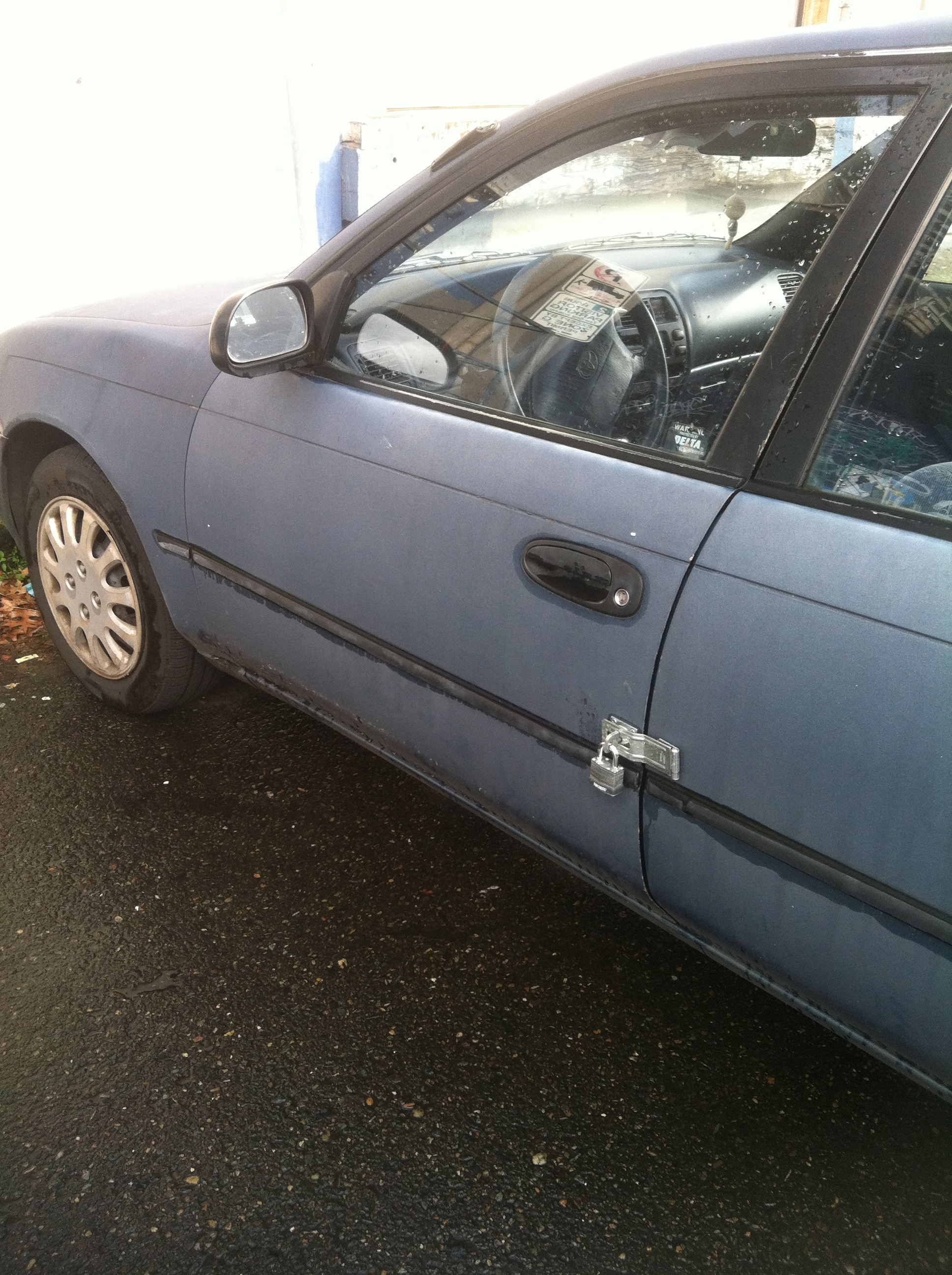 Ghetto ass car lock in SE PDX