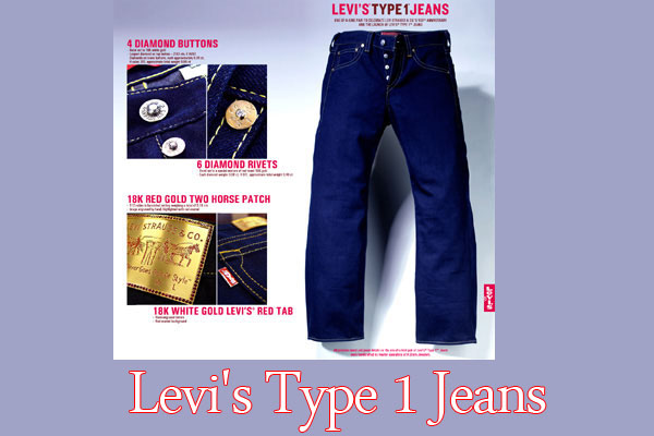 levi's levis type 1 jeans - Levi'S TYPE1JEANS 4 Diamond Buttons 6 Diamond Rivets 18K Red Gold Two Horse Patch Strauco. 2$ White Gold Levi'S Red Tab Levi's Type 1 Jeans
