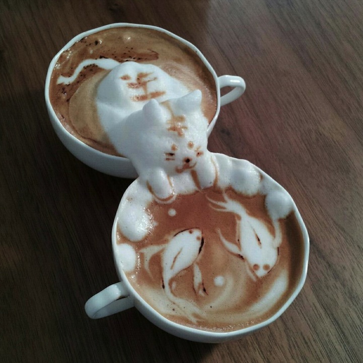 Unbelievable 3D Latte Art