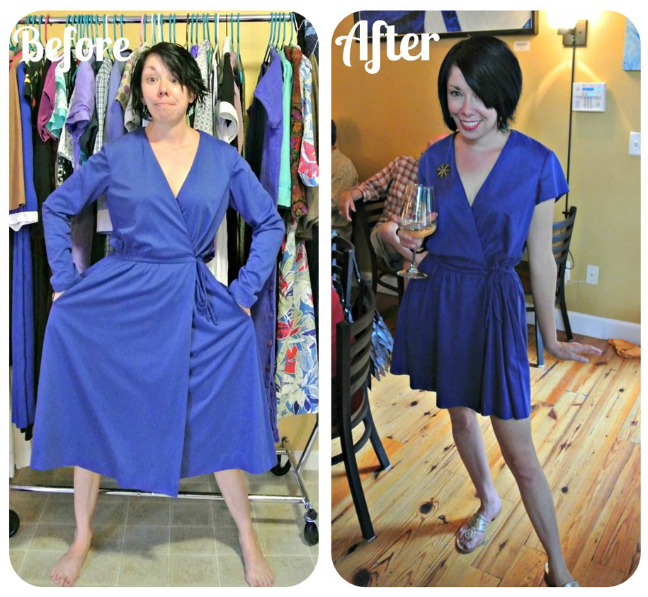 Blogger Turns Old Second-Hand Clothes Into Stylish Dresses