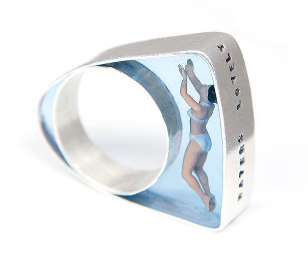Swimmer Ring By Helen Noakes