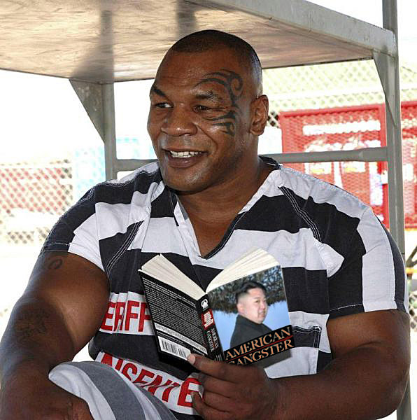 Tyson learns to read his idols new book