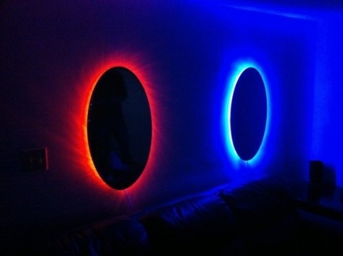Portal light-up mirrors