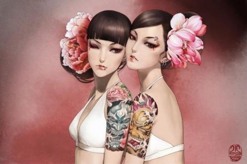 Beautiful Tattooed Girls