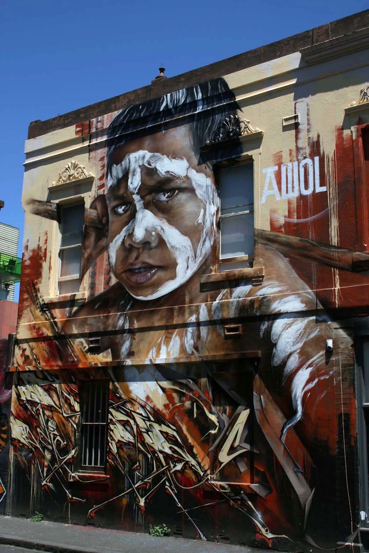 graffiti australian murals - Imm Za