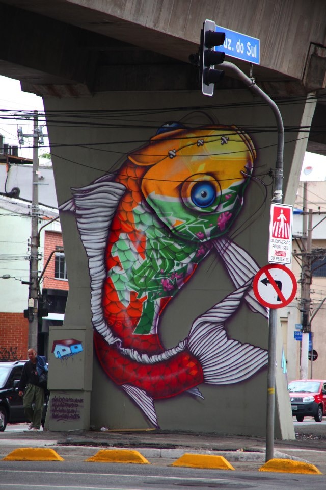 graffiti japanese graffiti koi fish