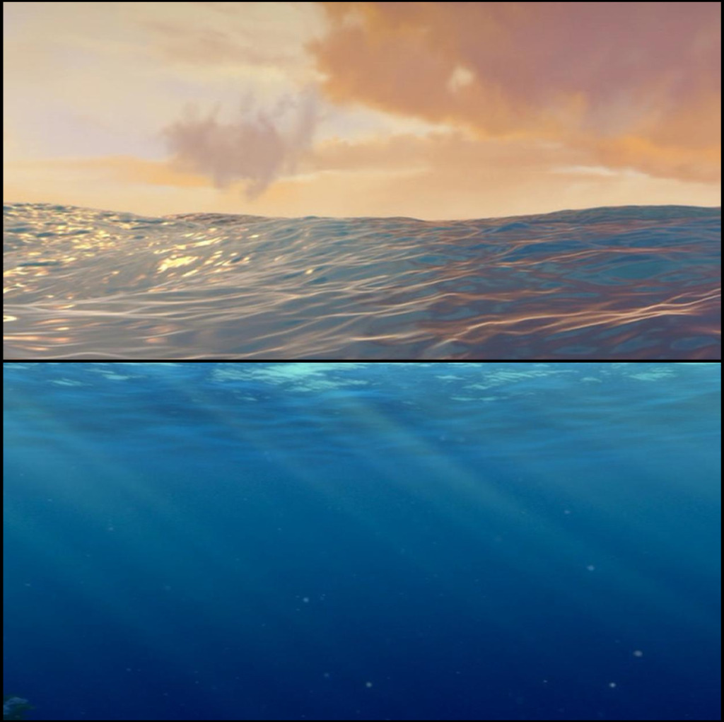 Pixar developed a very realistic look of the surface water in Finding Nemo, but had to make it look more fake so people wouldnt think it was real footage of the ocean surface.