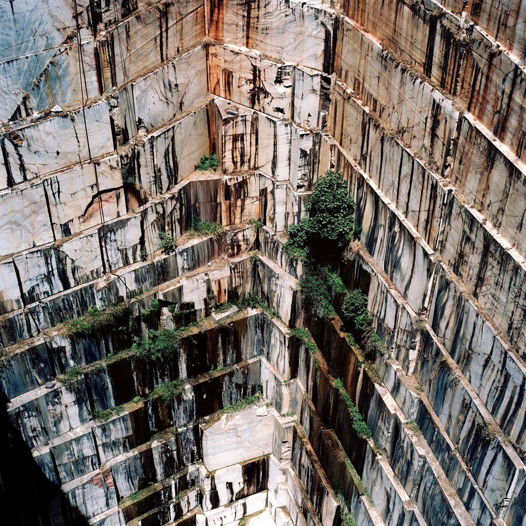 Open-pit marble mine, Portugal