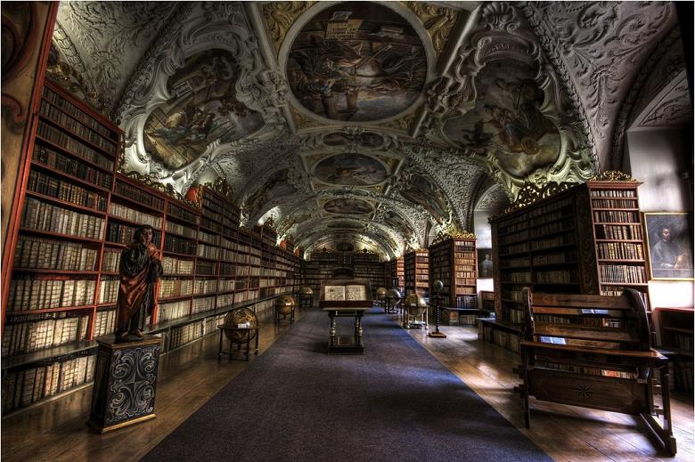 Theological library, Strahov Monastery, Prague, Czech Republic.