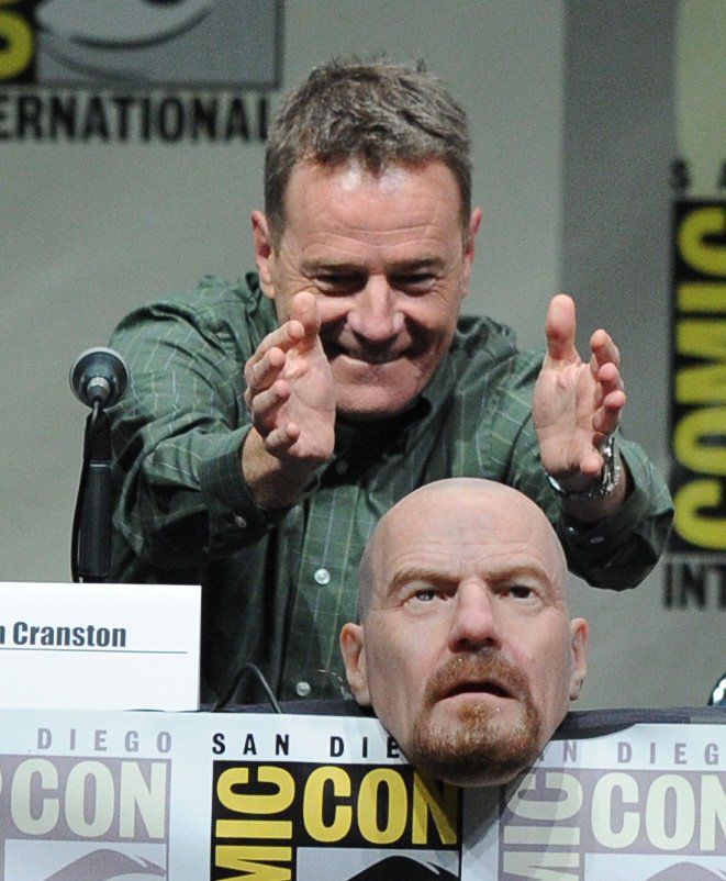 Walter White disguised as Walter White at the 2013 Comic-con