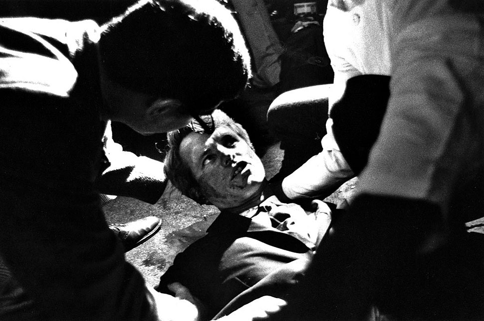 Robert Kennedy- Right after getting shot in the head. Last words ''Is everyone alright?''