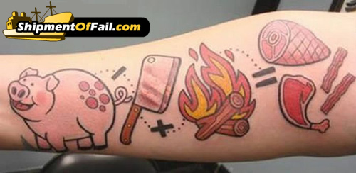 Weird, Epic, and Fail tattoo's