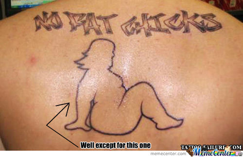 Weird, Epic, and Fail tattoo's