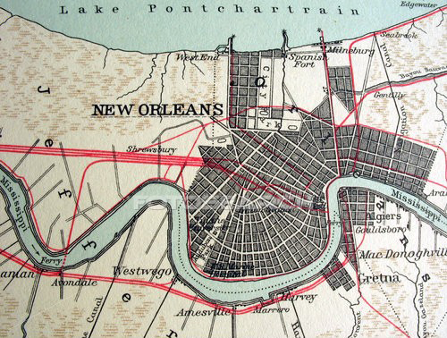 New Orleans is often called the Crescent City because of the distinctive curve of the Mississippi River that runs right through it.